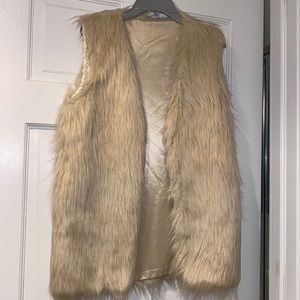 Faux fur vest